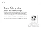 Предварительный просмотр 2 страницы BraunAbility STATIC SOLO ANCHOR User Manual