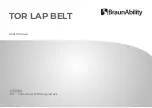 BraunAbility TOR LAP BELT User Manual предпросмотр