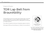 Предварительный просмотр 2 страницы BraunAbility TOR LAP BELT User Manual