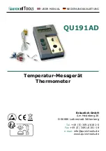 Preview for 1 page of Bräunlich QU191AD User Manual