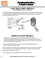 Предварительный просмотр 26 страницы Brave BRI7000IER Operating Instructions And Owner'S Manual