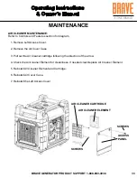 Предварительный просмотр 33 страницы Brave BRI7000IER Operating Instructions And Owner'S Manual