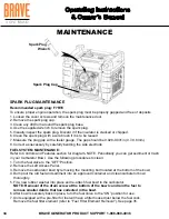 Предварительный просмотр 34 страницы Brave BRI7000IER Operating Instructions And Owner'S Manual