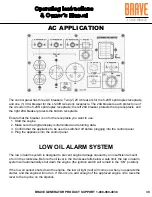 Предварительный просмотр 39 страницы Brave BRI7000IER Operating Instructions And Owner'S Manual