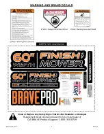 Preview for 4 page of Brave BRPFC112HEB Owner'S Manual