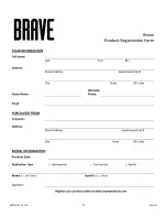 Предварительный просмотр 20 страницы Brave BRPRC110HEB Owner'S Manual