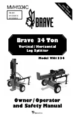 Brave MVH1334C Owner/Operator And Safety Manual предпросмотр