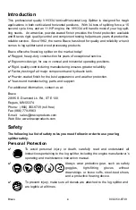 Preview for 6 page of Brave MVH1334C Owner/Operator And Safety Manual