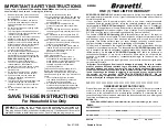 Предварительный просмотр 2 страницы Bravetti BM20H Owner'S Manual