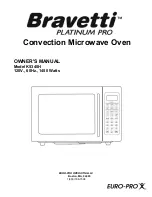 Bravetti CONVECTION MICROWAVE OVEN K5345H Owner'S Manual предпросмотр