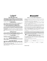 Preview for 3 page of Bravetti DO IT ALL 2 EP558 Use And Care Instructions Manual