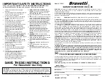 Preview for 2 page of Bravetti DO IT ALL 3 Owner'S Manual