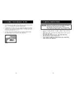 Preview for 9 page of Bravetti EP85 Use And Care Instructions Manual