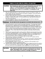 Preview for 5 page of Bravetti EP865 Use And Care Instructions Manual