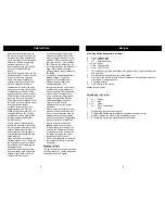 Preview for 4 page of Bravetti EURO-PRO OPERATING LLC 10 WATTS Owner'S Manual