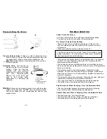 Предварительный просмотр 7 страницы Bravetti Euro-Pro PC104 Use And Care Instructions Manual