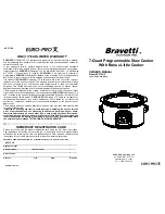 Bravetti EURO-PROX KC275 H2 Owner'S Manual предпросмотр