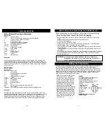 Предварительный просмотр 5 страницы Bravetti KC281HB Owner'S Manual