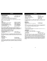 Предварительный просмотр 7 страницы Bravetti KR220B Instruction Manual