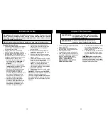 Предварительный просмотр 11 страницы Bravetti KR220B Instruction Manual