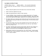 Preview for 5 page of Bravetti PLATINUM PRO BKS600 Use And Care Instructions Manual