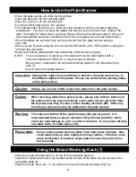 Preview for 5 page of Bravetti PLATINUM PRO BR220 Use And Care Instructions Manual