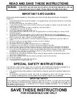 Preview for 2 page of Bravetti PLATINUM PRO EP836 Use And Care Instructions Manual