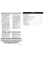 Предварительный просмотр 2 страницы Bravetti PLATINUM PRO F1065D Owner'S Manual