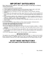 Preview for 2 page of Bravetti PLATINUM PRO FP201 Use And Care Instructions Manual