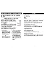 Preview for 4 page of Bravetti PLATINUM PRO MC665H Owner'S Manual