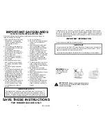 Preview for 2 page of Bravetti QUAD BLADE FOOD PROCESSOR BP101H3 Owner'S Manual