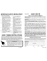 Preview for 2 page of Bravetti Quad Blade K4702H Owner'S Manual