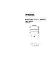 Bravetti THREE-TIER FOOD STEAMER KS315H Owner'S Manual предпросмотр