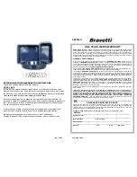 Preview for 2 page of Bravetti XEP552H Owner'S Manual