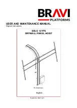 Bravi Platforms SOLO GYPS User And Maintenance Manual preview