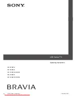 Preview for 1 page of Bravia KLV-32V530A Operating Instructions Manual