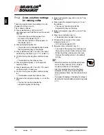 Preview for 31 page of BRAVILOR BONAMAT B10HW Operating Instructions Manual