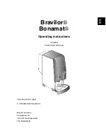 Preview for 4 page of BRAVILOR BONAMAT Chiller Operating Instructions Manual