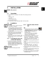 Preview for 12 page of BRAVILOR BONAMAT Chiller Operating Instructions Manual