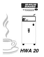 BRAVILOR BONAMAT HWA 20 Operating Instructions Manual preview