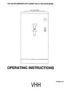 BRAVILOR BONAMAT HWA 50 Operating Instructions Manual preview