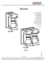 BRAVILOR BONAMAT Mondo User Manual preview