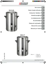 Preview for 1 page of BRAVILOR BONAMAT VHG D Series User Manual