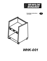 Preview for 1 page of BRAVILOR BONAMAT WHK-001 Operating Instructions Manual