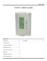 Предварительный просмотр 1 страницы Bravo Controls TSTAT7 User Manual