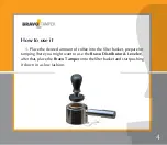 Preview for 4 page of Bravo Bravo Tamper Quick Start Manual