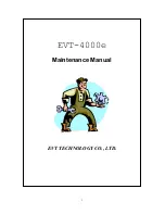 Bravo EVT-4000e Maintenance Manual preview