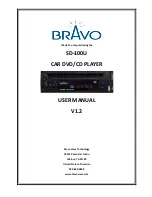 Bravo SD-100U User Manual предпросмотр