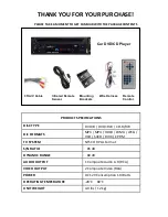 Предварительный просмотр 3 страницы Bravo SD-100U User Manual