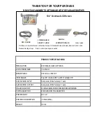 Preview for 2 page of Bravo SOS-102 User Manual